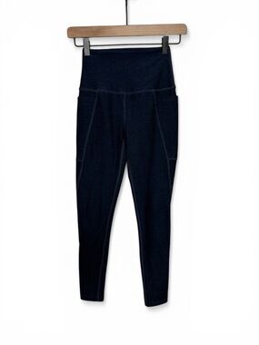 Beyond Yoga Navy Blue Pocket leggings Buttery Soft Women’s Size XS